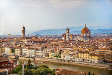 Photographie intitulée "View on Florence" par Markus Zeller, Œuvre d'art originale, Photographie numérique