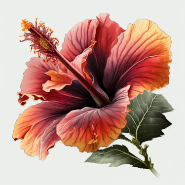 Digitale Kunst mit dem Titel "Ruhe der Blume" von Maik Fürste, Original-Kunstwerk, KI-generiertes Bild