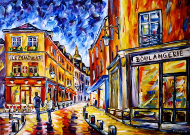 Le Consulat, Montmartre Peinture intitulée "Le Consulat, Montma…" par Mirek Kuzniar, Œuvre d'art originale, Huile