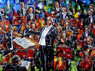 绘画 标题为“The Maestro” 由Mirek Kuzniar, 原创艺术品, 油