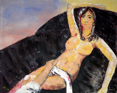 Pittura intitolato "desire" da Marek Raminski, Opera d'arte originale, Olio