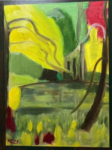 Malerei mit dem Titel "Glück" von Marek Raminski, Original-Kunstwerk, Öl