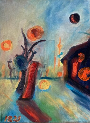 Malerei mit dem Titel "Garden 11" von Marek Raminski, Original-Kunstwerk, Öl