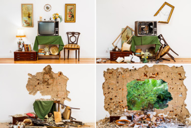 Fotografia intitulada "Destruir" por Filipe Condado, Obras de arte originais, Fotografia digital Montado em Plexiglass