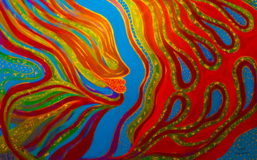 Galactic Transformation Malerei mit dem Titel "Galactic Transforma…" von Mirna Oliveira, Original-Kunstwerk, Acryl