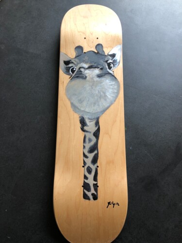 Malerei mit dem Titel "Girafe" von Maïlys Painting, Original-Kunstwerk, Acryl Auf Keilrahmen aus Holz montiert