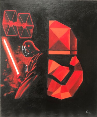 Pintura titulada "Star wars force" por Maïlys Painting, Obra de arte original, Acrílico Montado en Bastidor de camilla de ma…