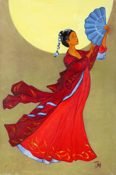 Peinture intitulée "Песня ветра" par Tatiana Maiorova, Œuvre d'art originale, Huile Monté sur Châssis en bois
