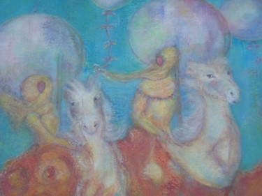 Painting titled "manège" by Mai, Original Artwork