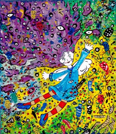 Painting titled "dreams and freedom!" by Mairon Almeida, Original Artwork, Acrylic