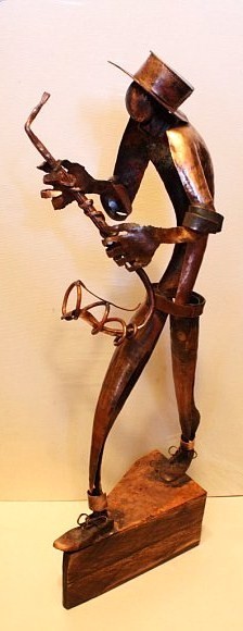 Sculpture intitulée "Джаз" par Vitalii Anufriev, Œuvre d'art originale