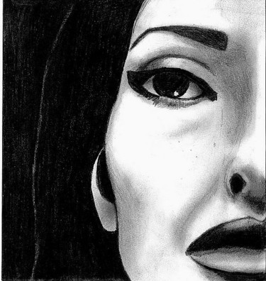 Drawing titled "maria callas" by Maitresseb, Original Artwork, Other