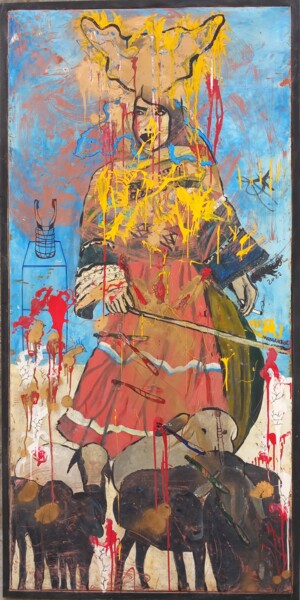 Malarstwo zatytułowany „Lady Smokey” autorstwa Maiwandol, Oryginalna praca, Akryl