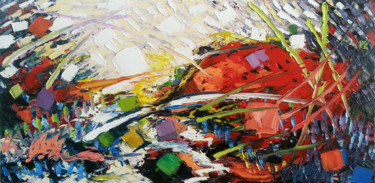 Painting titled "Confetti #15" by Maiyap, Original Artwork, Oil