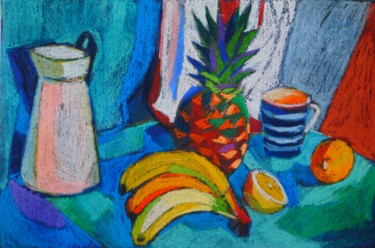 Zeichnungen mit dem Titel "Still life 1" von Maja Djokic Mihajlovic, Original-Kunstwerk, Pastell