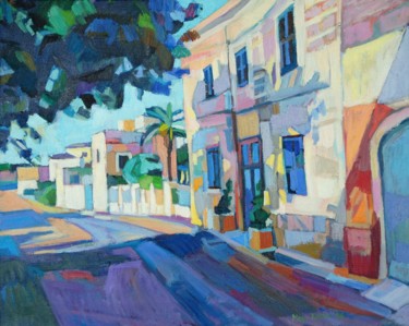 Pintura titulada "Suny street" por Maja Djokic Mihajlovic, Obra de arte original, Oleo