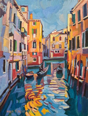 Pintura titulada "Venice 3" por Maja Djokic Mihajlovic, Obra de arte original, Oleo
