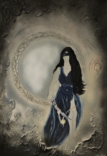 Картина под названием "Atropos" - Maja Flügel, Подлинное произведение искусства, Акрил