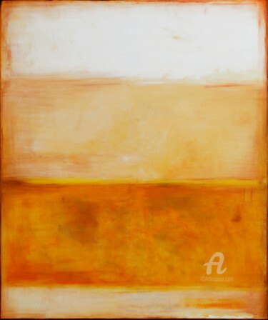 Peinture intitulée "Copper and saffron I" par Pracownia Artystyczna Maja Gajewska, Œuvre d'art originale, Huile Monté sur Ch…