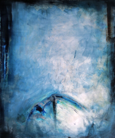 Pintura titulada "oil painting - Blue…" por Pracownia Artystyczna Maja Gajewska, Obra de arte original, Oleo Montado en Bast…