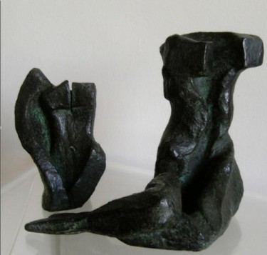 Sculpture titled "TWISTED 3/11" by Majd, Original Artwork, Bronze