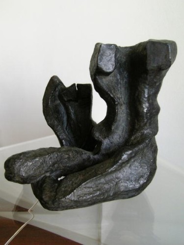 Sculpture titled "Twisted Pair  8/11" by Majd, Original Artwork, Bronze