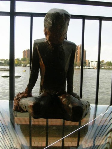 Sculpture titled "Guantanamo Bay" by Majd, Original Artwork, Mixed Media