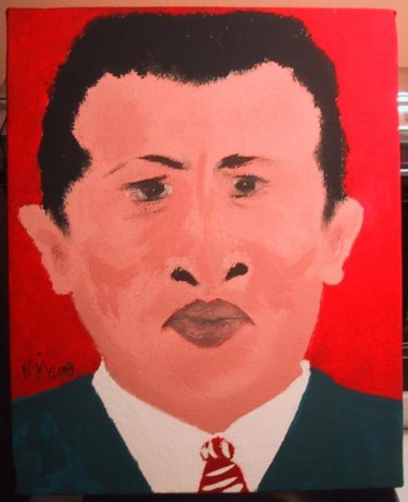 Painting titled "CHAVEZ" by Maj, Original Artwork, Oil