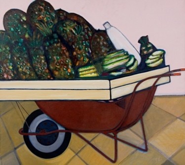 Pintura intitulada "O Carrinho do Abaca…" por Sérgio Pinheiro, Obras de arte originais