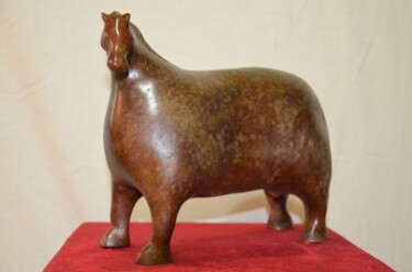 雕塑 标题为“le cheval avec une…” 由Majid Hamidiani, 原创艺术品, 青铜