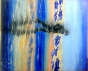 Painting titled "Kafka on the Shore" by Maka Kvartskhava (Stillwhite), Original Artwork