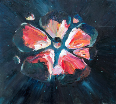 Картина под названием "Взрыв" - Lana Makarchenko, Подлинное произведение искусства, Масло