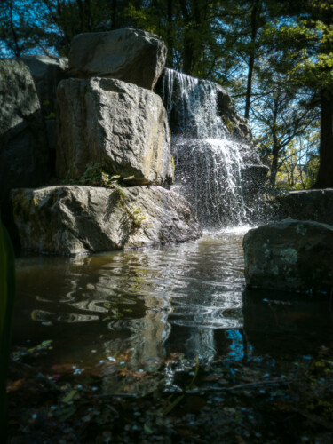 Fotografie getiteld "Cascade sereine" door Willy Hervy, Origineel Kunstwerk, Digitale fotografie