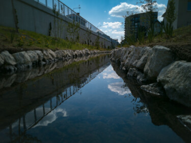 Fotografia intitulada "Reflet Urbain" por Willy Hervy, Obras de arte originais, Fotografia digital