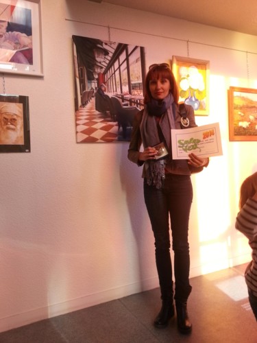 Peinture intitulée "salon à Herblay 201…" par Makovka, Œuvre d'art originale