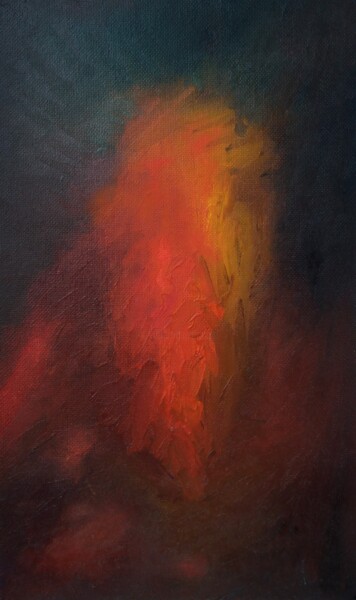 Pittura intitolato "Flame" da Maksim Abbakumovskii, Opera d'arte originale, Olio