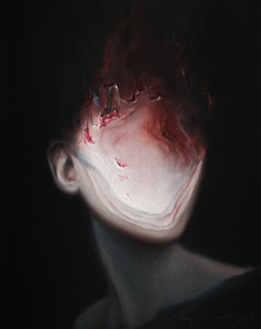 Картина под названием "madder" - Maksim Krapht, Подлинное произведение искусства, Масло