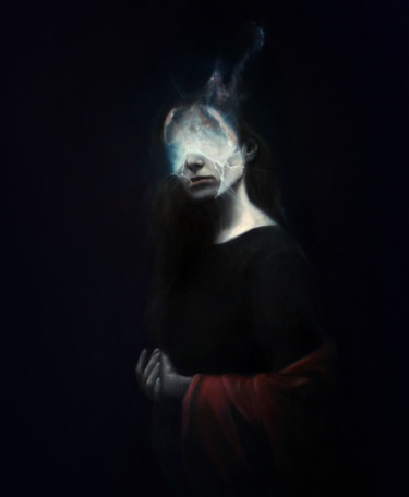 Картина под названием "Rebirth" - Maksim Krapht, Подлинное произведение искусства, Масло