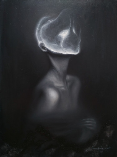 Peinture intitulée "Forgotten soul .7" par Maksim Krapht, Œuvre d'art originale, Huile