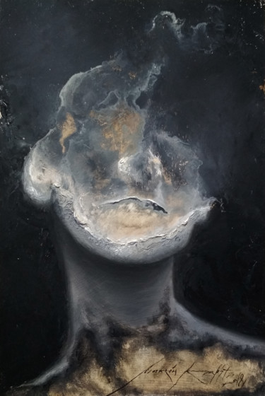 Peinture intitulée "Forgotten soul .9" par Maksim Krapht, Œuvre d'art originale, Huile