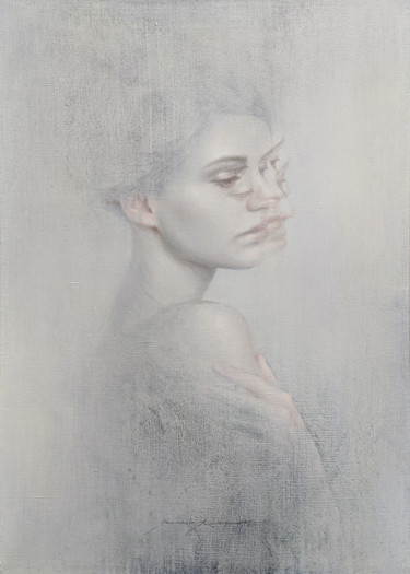 Картина под названием "The Ghost with No N…" - Maksim Krapht, Подлинное произведение искусства, Масло Установлен на Деревянн…