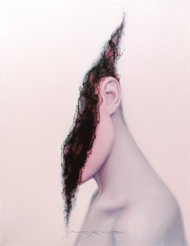 Картина под названием "Viscose." - Maksim Krapht, Подлинное произведение искусства, Масло Установлен на Деревянная рама для…