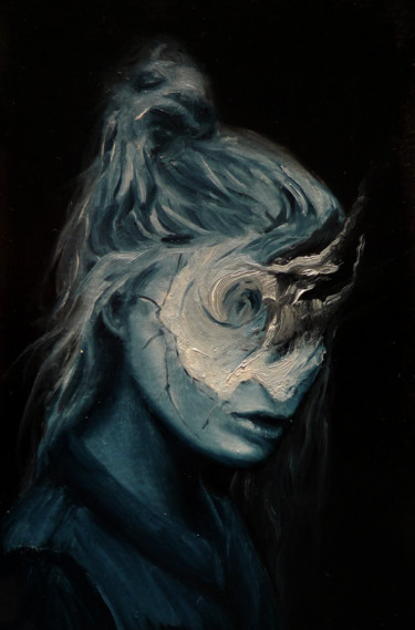 Картина под названием "monochrome" - Maksim Krapht, Подлинное произведение искусства, Масло