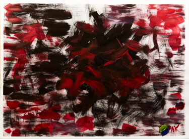 Картина под названием "Demons of war" - Maksym Kulikov, Подлинное произведение искусства, Акрил