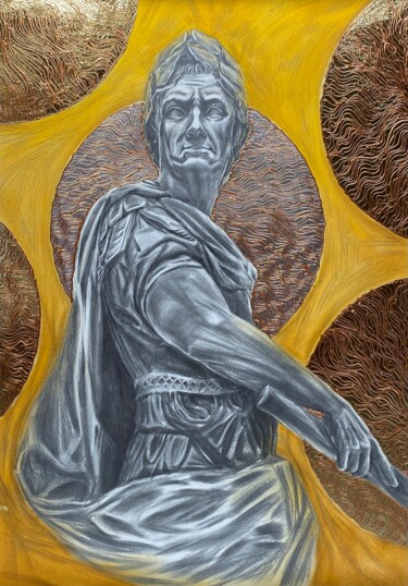 Rysunek zatytułowany „Caesar in the Louvre” autorstwa Maksym Kulikov, Oryginalna praca, Grafit