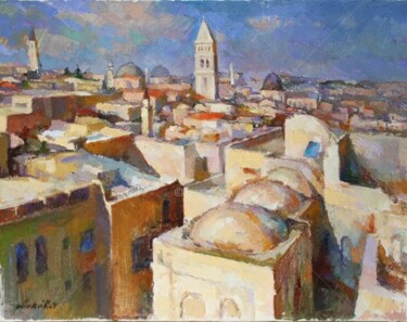 Картина под названием "Jerusalem.German ch…" - Vadim Makarov, Подлинное произведение искусства