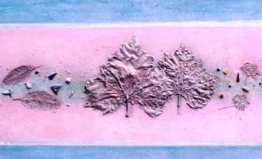 Pittura intitolato "Leaf #2-a" da Mal, Opera d'arte originale, Acrilico Montato su Telaio per barella in legno