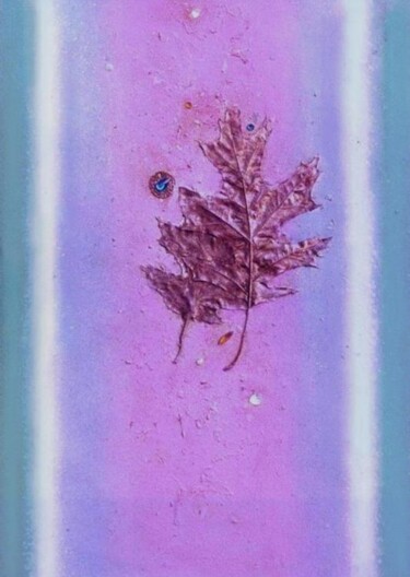 Peinture intitulée "Leaf #1" par Mal, Œuvre d'art originale, Acrylique Monté sur Châssis en bois