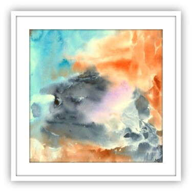 Peinture intitulée "ABSTRAKT Aquarell °6" par Mala, Œuvre d'art originale, Aquarelle