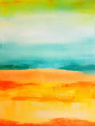 Painting titled "LANDSCAPE ABSTRACT…" by Mala, Original Artwork, Acrylic